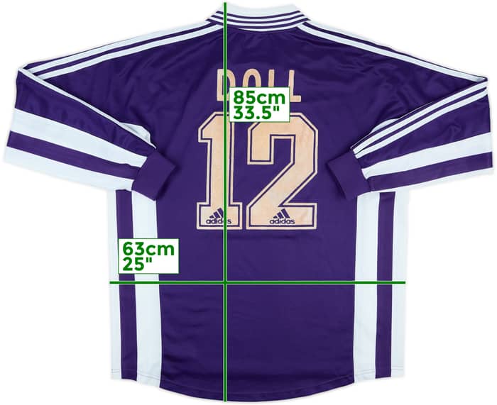 1998-99 Anderlecht Match Issue Home L/S Shirt Doll #12