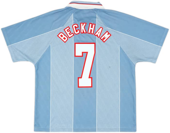 1996-97 England Away Shirt Beckham #7 - 7/10 - (XL)