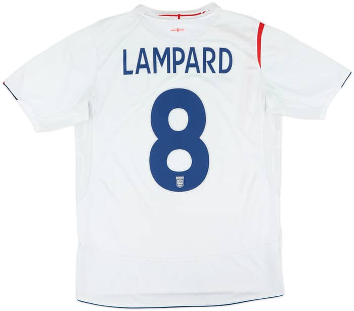 2005-07 England Home Shirt Lampard #8 - 6/10 - (M)