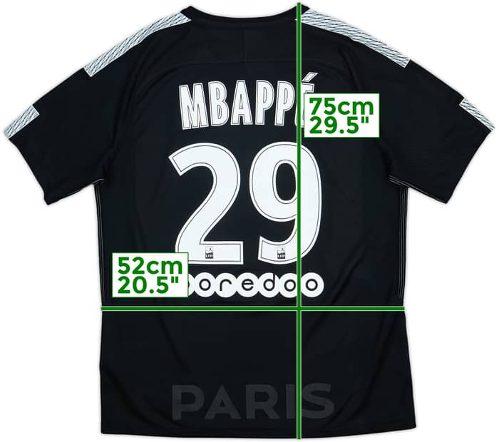 2017-18 Paris Saint-Germain Third Shirt Mbappe #29 - 5/10 - (L)
