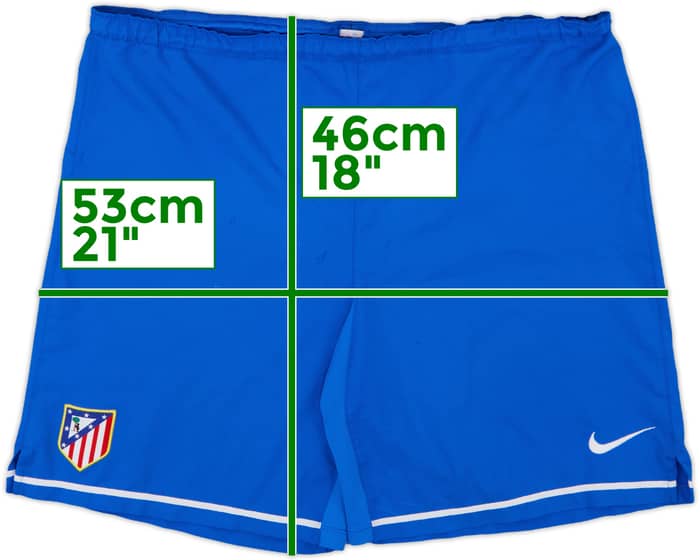 2007-08 Atletico Madrid Player Issue Home Shorts - 4/10 - (S)