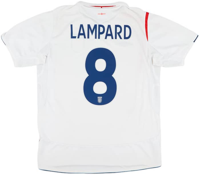 2005-07 England Home Shirt Lampard #8 - 5/10 - (L)