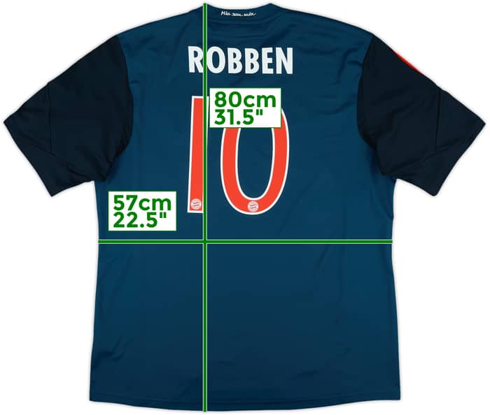 2013-14 Bayern Munich Third Shirt Robben #10 - 10/10 - (XL)