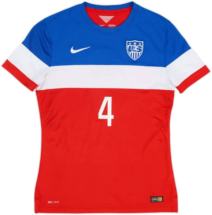 2014-15 USA Authentic Away Shirt Bradley #4 - 6/10 - (L)