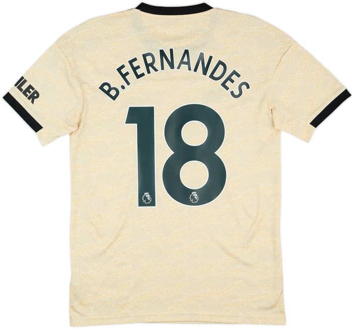 2019-20 Manchester United Away Shirt B.Fernandes #18 - 10/10 - (S)
