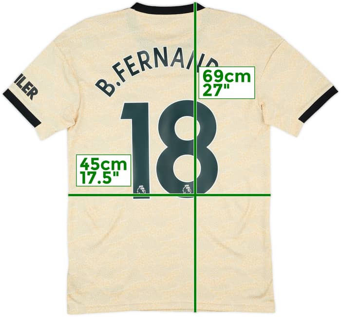 2019-20 Manchester United Away Shirt B.Fernandes #18 - 10/10 - (S)