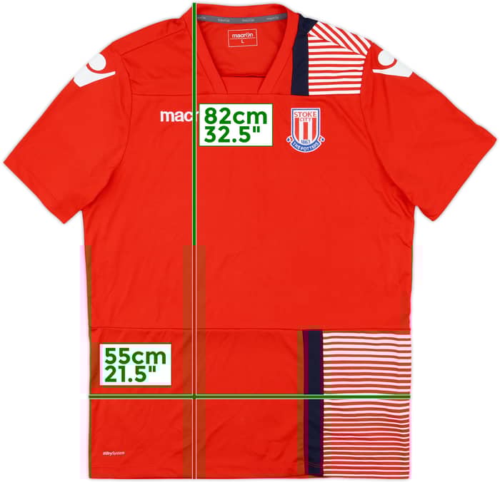 2017-18 Stoke City Macron Training Shirt - 10/10 - (L)