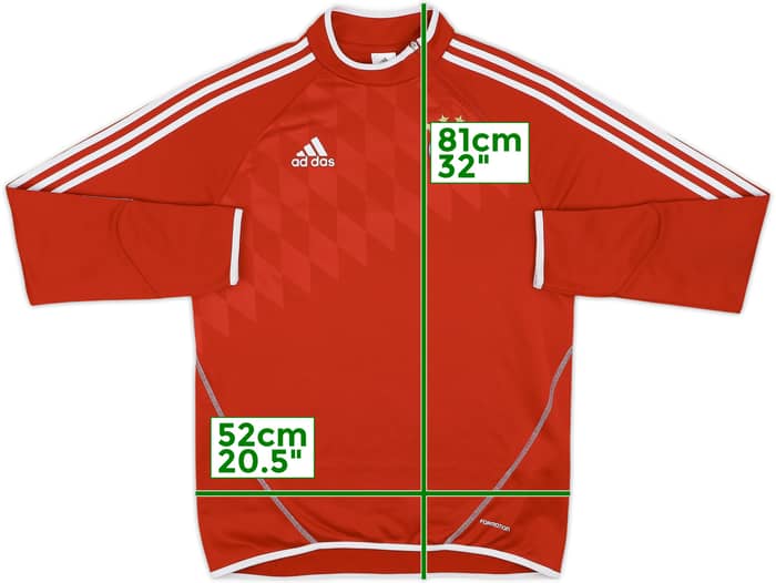 2013-14 Bayern Munich adidas 1/4 Zip Drill Top - 5/10 - (L)