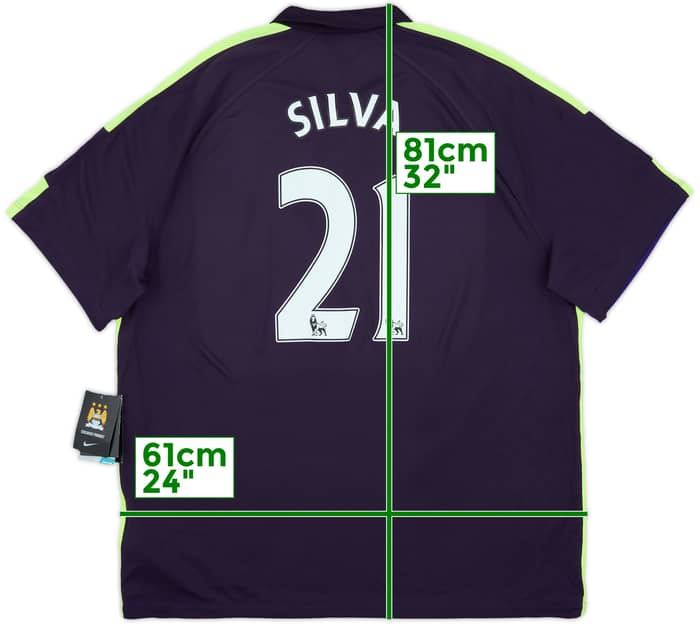 2014-15 Manchester City Third Shirt Silva #21 (XXL)