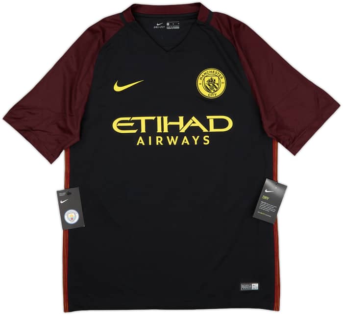 2016-17 Manchester City Away Shirt Kun Aguero #10 (M)
