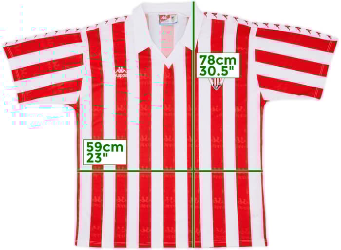 1991-93 Athletic Bilbao Home Shirt - 8/10 - (XL)