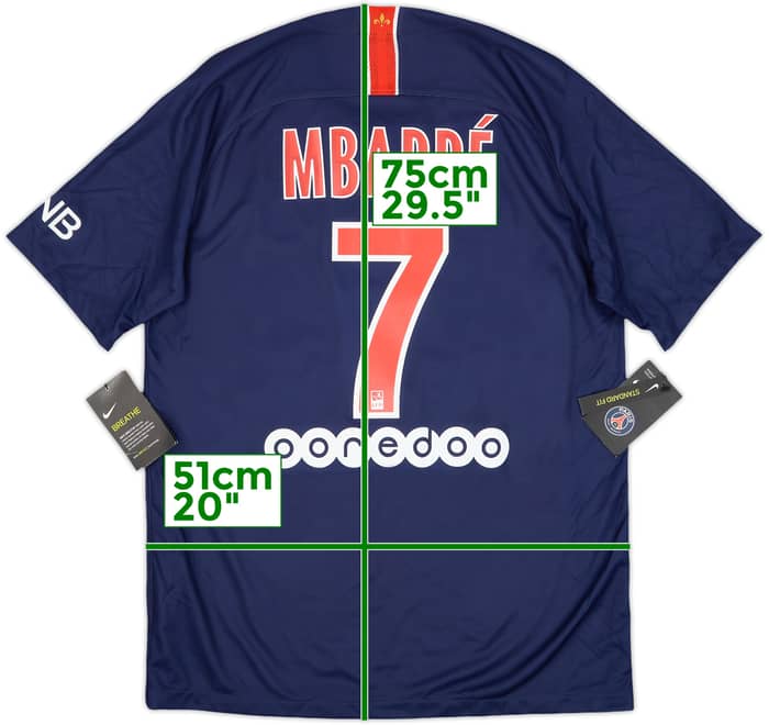 2018-19 Paris Saint-Germain Home Shirt Mbappe #7 (M)