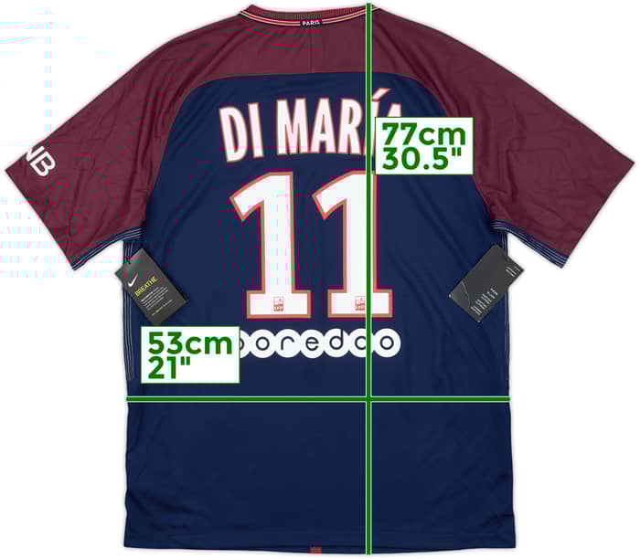 2017-18 Paris Saint-Germain Home Shirt Di Maria #11 (L)