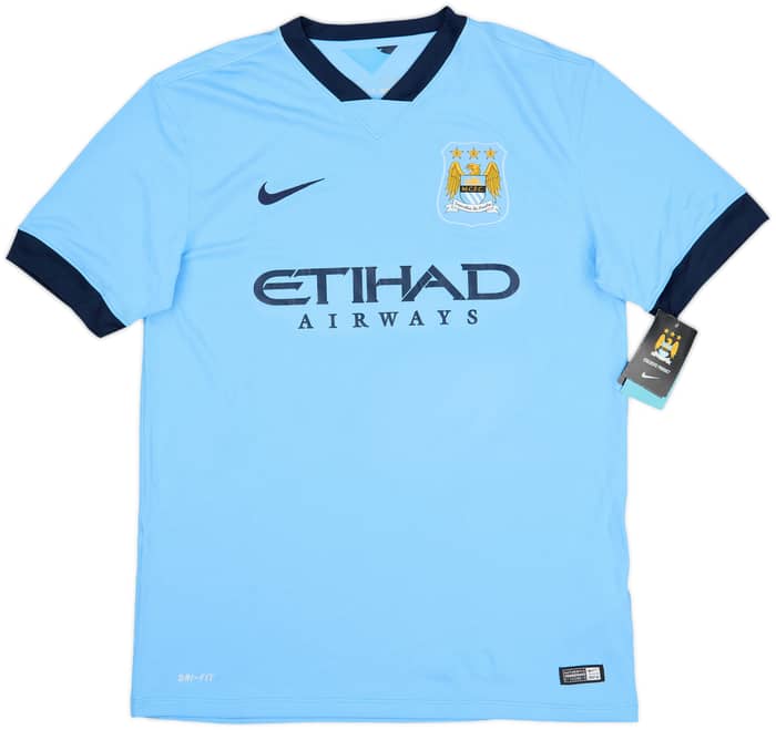 2014-15 Manchester City Home Shirt Silva #21 (L)
