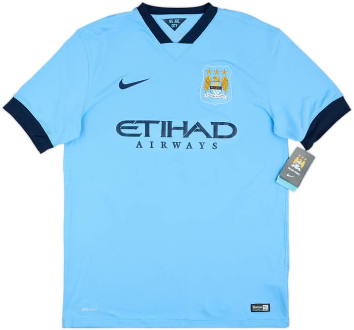 2014-15 Manchester City Home Shirt Silva #21 (L)