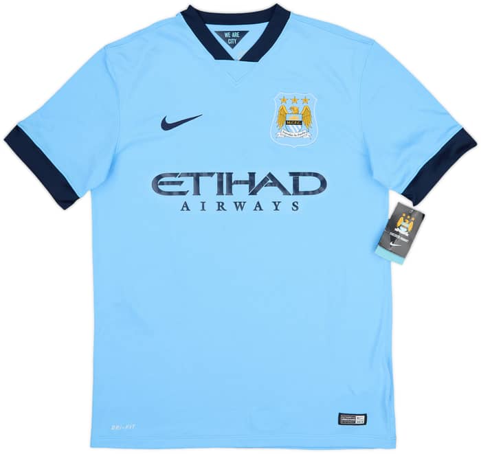 2014-15 Manchester City Home Shirt Kun Aguero #16 (M)