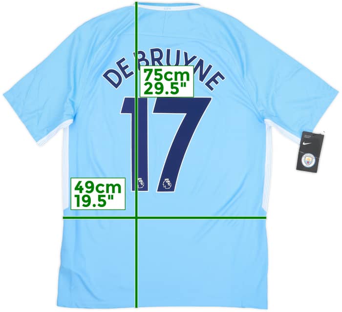 2017-18 Manchester City Home Shirt De Bruyne #17 (M)
