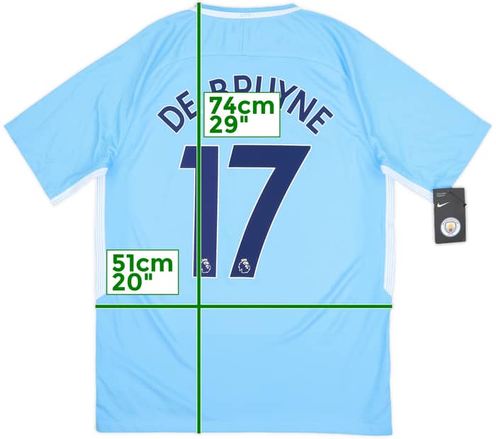 2017-18 Manchester City Home Shirt De Bruyne #17 (M)