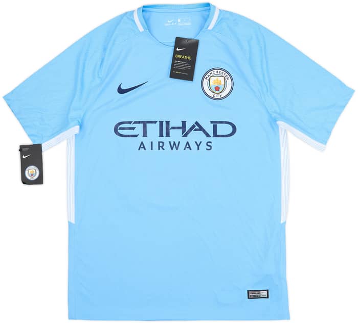 2017-18 Manchester City Home Shirt Kun Aguero #10 (M)