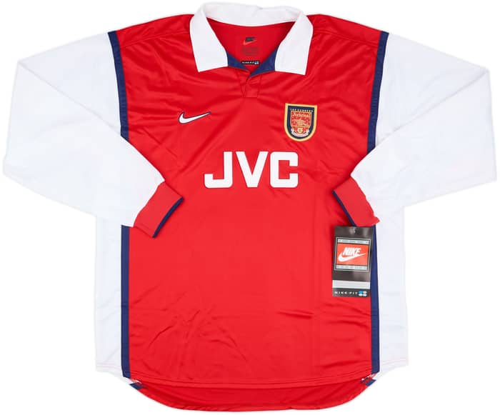 1998-99 Arsenal Player Issue Home L/S Shirt (XL)