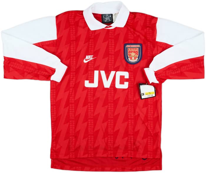 1994-96 Arsenal Player Issue Home L/S Shirt #3 (S)