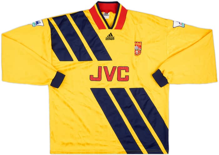 1993-94 Arsenal Match Issue Away L/S Shirt #14