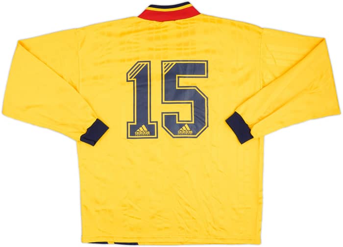 1993-94 Arsenal Match Issue Away L/S Shirt #15
