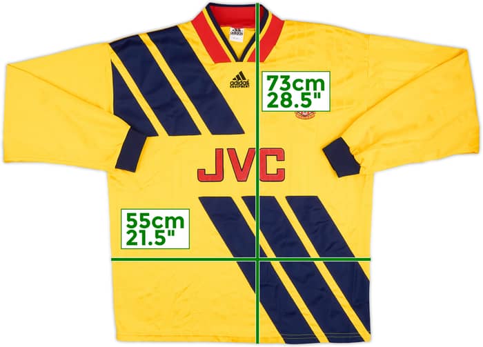 1993-94 Arsenal Match Issue Away L/S Shirt #15
