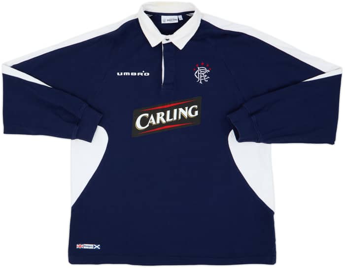 2005-06 Rangers Umbro Polo L/S Shirt - 8/10 - (XL)