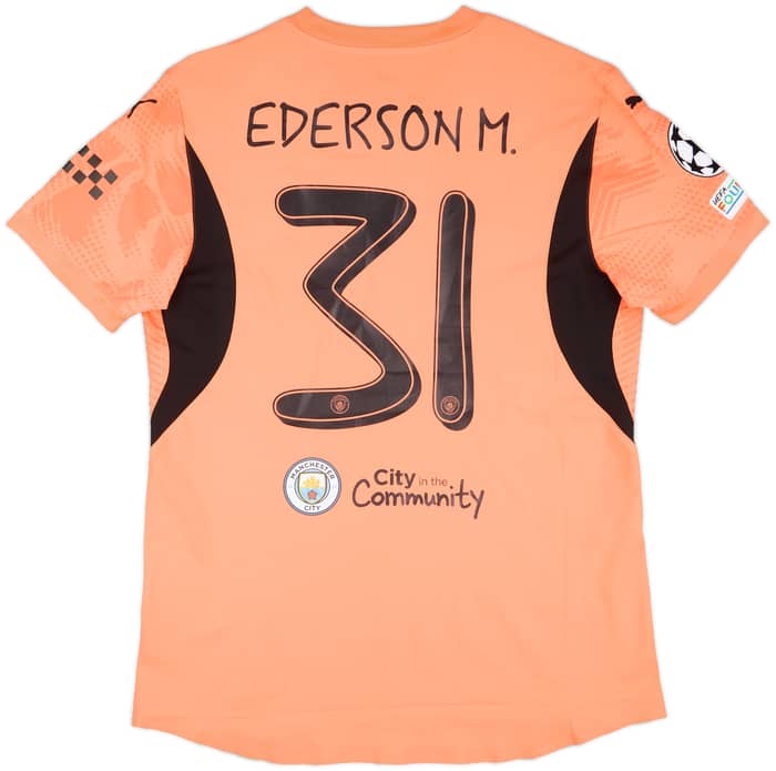 2024-25 Manchester City Match Issue Champions League GK Shirt Ederson M. #31