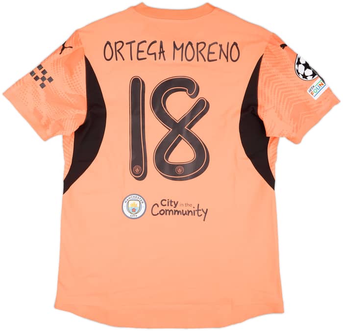 2024-25 Manchester City Match Issue Champions League GK Shirt Stefan Ortega #18