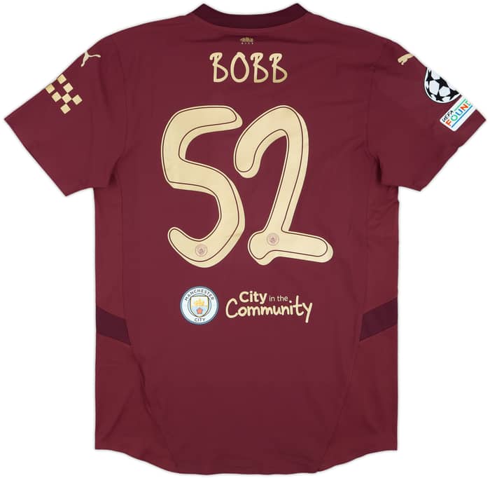 2024-25 Manchester City Match Issue Champions League Third Shirt Bobb #52