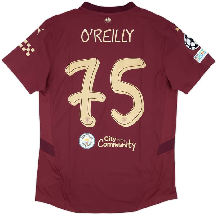 2024-25 Manchester City Match Issue Champions League Third Shirt O'Reilly #75