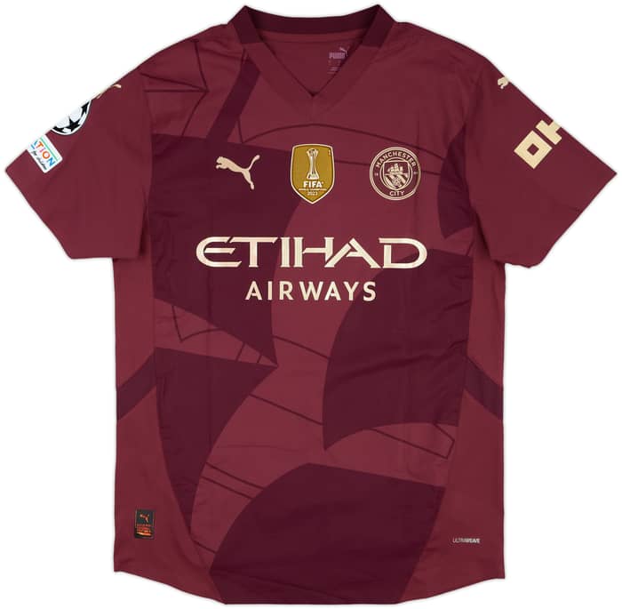 2024-25 Manchester City Match Issue Champions League Third Shirt O'Reilly #75
