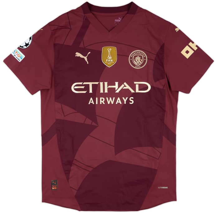 2024-25 Manchester City Match Issue Champions League Third Shirt O'Reilly #75