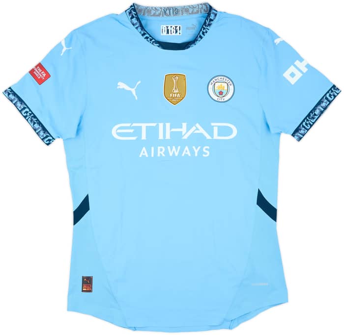 2024-25 Manchester City Match Issue Community Shield Home Shirt Walker #2