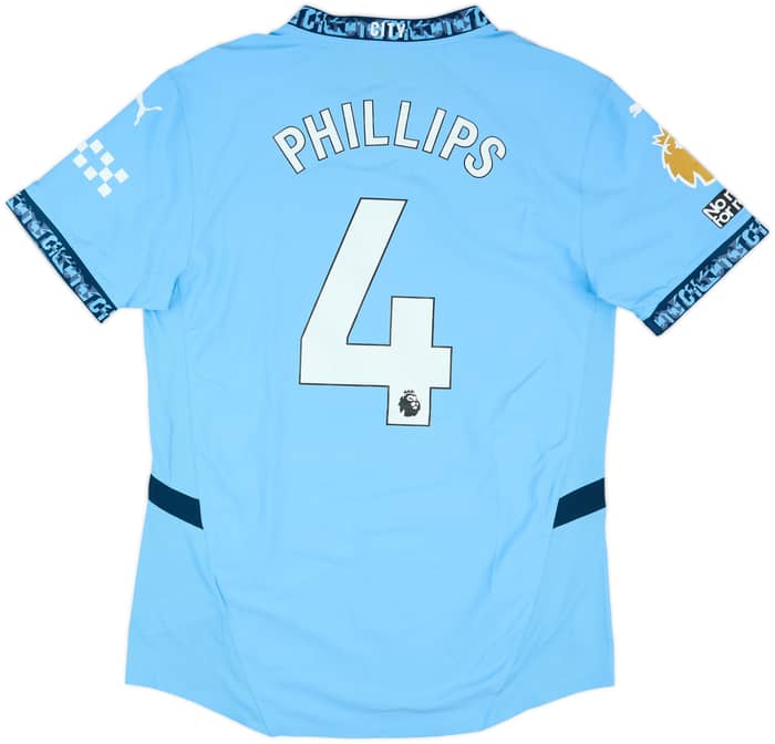 2024-25 Manchester City Match Issue Home Shirt Phillips #4
