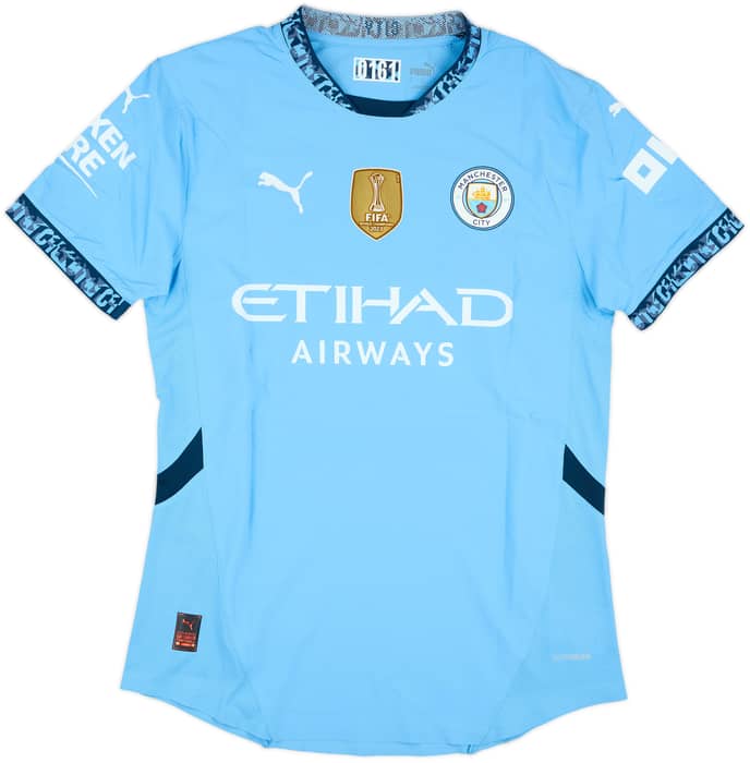 2024-25 Manchester City Match Issue Home Shirt Susoho #76