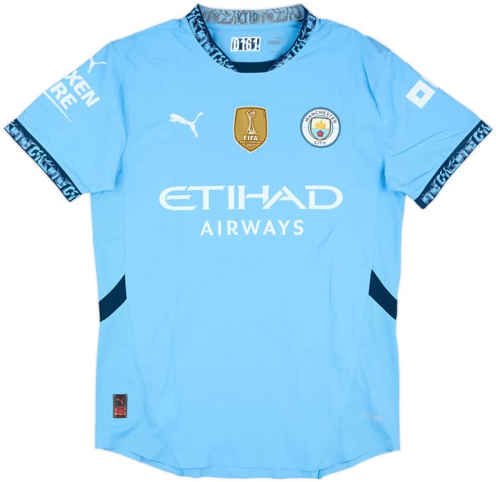 2024-25 Manchester City Match Issue Home Shirt Amar Fatah #89