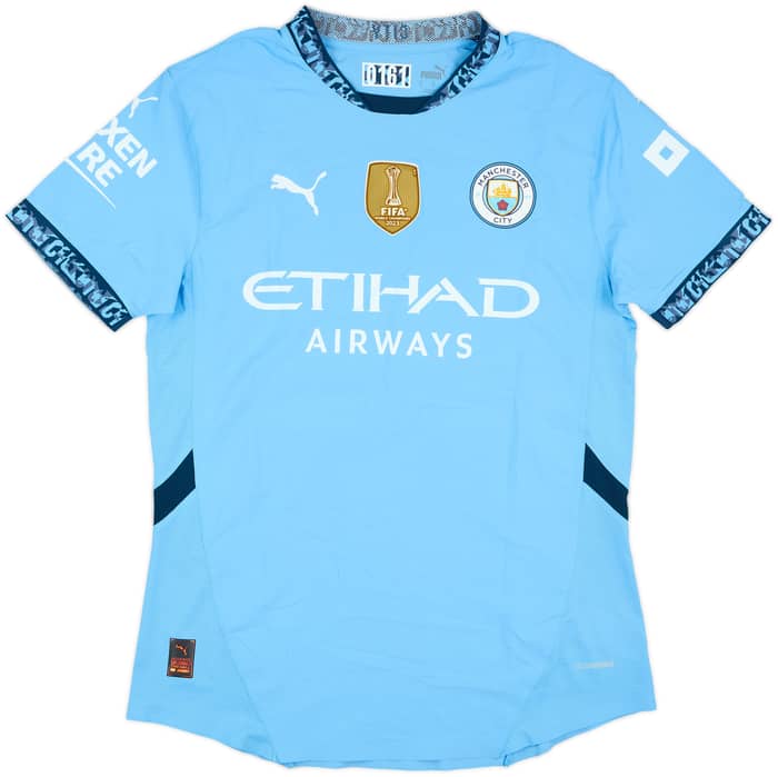 2024-25 Manchester City Match Issue Home Shirt Wilson‑Esbrand #97