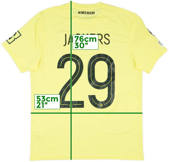2024-25 Club Brugge Match Issue Champions League GK Shirt Jackers #29
