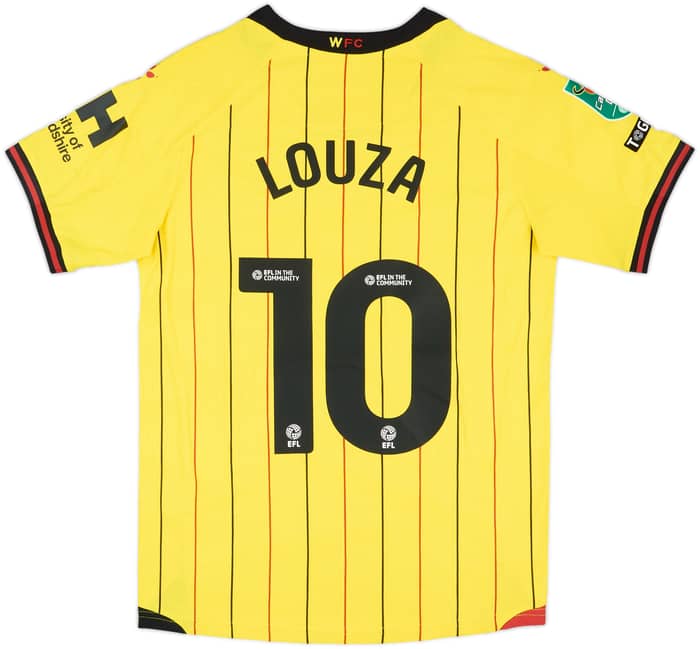 2024-25 Watford Match Issue Carabao Cup Home Shirt Louza #10