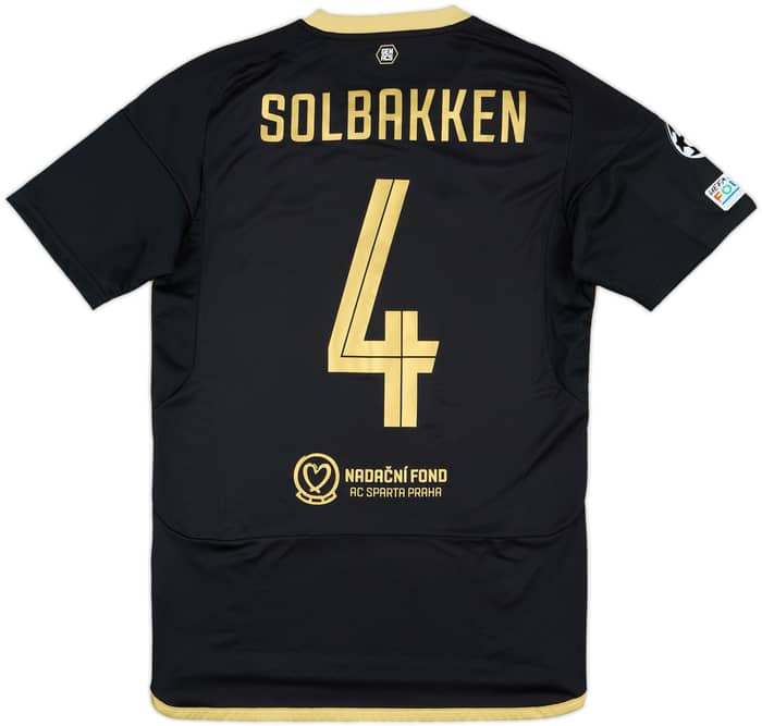 2024-25 Sparta Prague Match Issue Champions League Third Shirt Solbakken #4