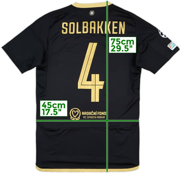 2024-25 Sparta Prague Match Issue Champions League Third Shirt Solbakken #4