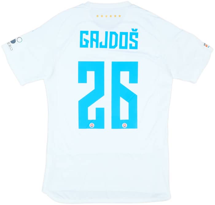 2024-25 Slovan Bratislava Match Issue Champions League Away Shirt Gajdos #26