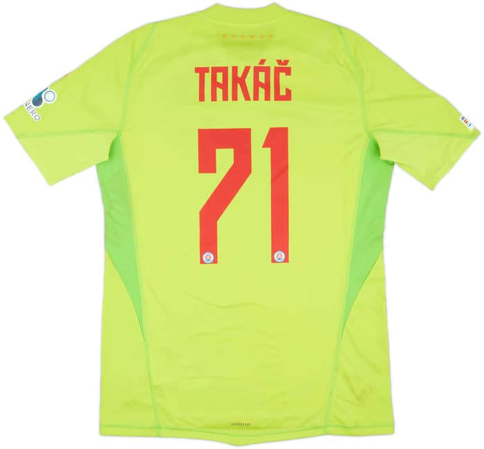 2024-25 Slovan Bratislava Match Worn Champions League GK Shirt Takac #71