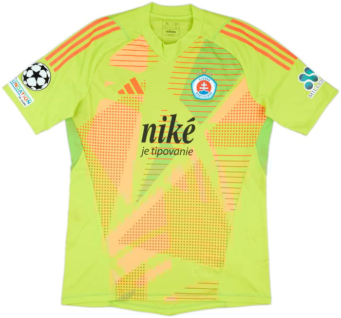 2024-25 Slovan Bratislava Match Worn Champions League GK Shirt Takac #71