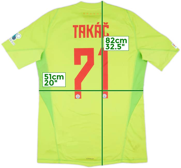 2024-25 Slovan Bratislava Match Worn Champions League GK Shirt Takac #71