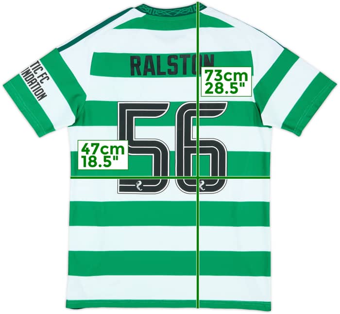 2024-25 Celtic Match Issue Home Shirt Ralston #56