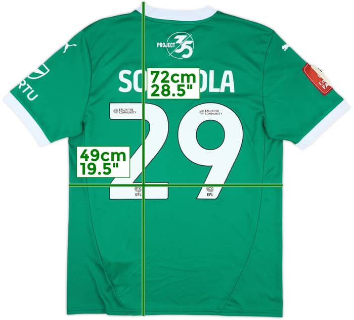 2024-25 Plymouth Match Issue FA Cup Home Shirt Sorinola #29